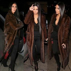 Vintage Brown Faux Fur Coat - SOLD ✨✨